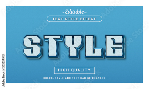 Style text effect editable