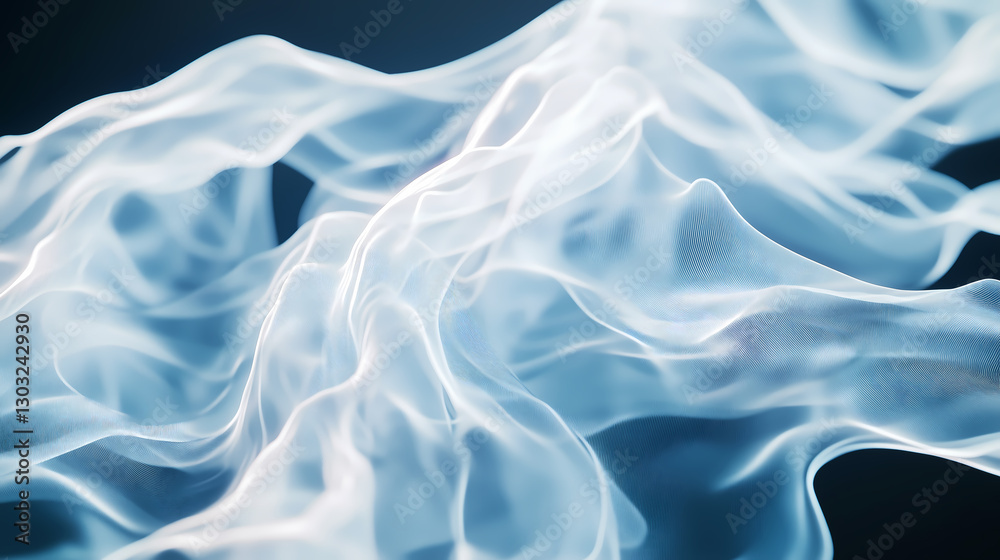 Obraz premium Abstract Flowing Digital Waves Background