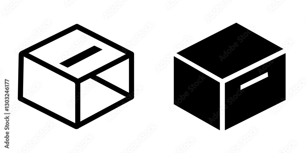 Plyometric Box (Jump Box) Icon Set - Vector Design Symbols Plyometric Box (Jump Box) Icon Set - Vector Design Symbols