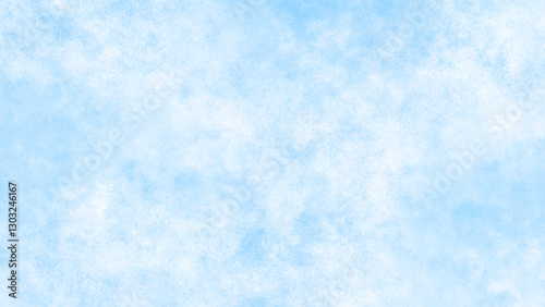 Blue abstract background. Cloudy and grunge brush painted blue sky Watercolor background, painted mottled blue Grunge aquarelle painted blue sky texture.