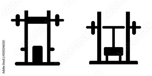 Smith Machine Icon Set - Vector Design Symbols