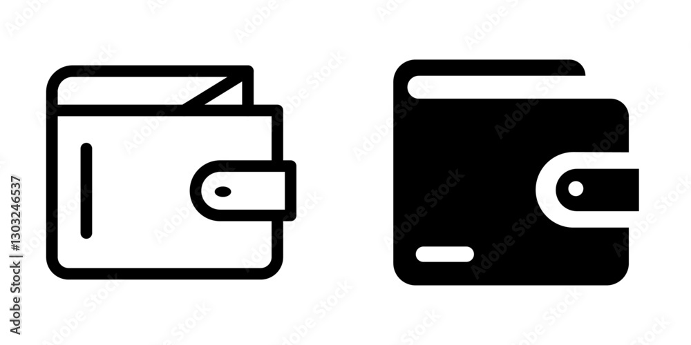 Travel Wallet Icon Set - Vector Design Symbols Travel Wallet Icon Set - Vector Design Symbols