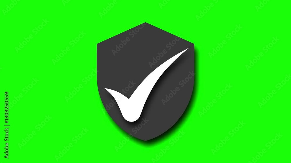 3d Tick check mark check button icon, Check mark icon symbol, abstract Check mark sign gray color on green background 3d Tick check mark check button icon, Check mark icon symbol, abstract Check mark sign gray color on green background