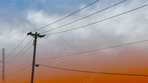 Telephone Poles Background