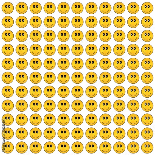 set of icons smile
