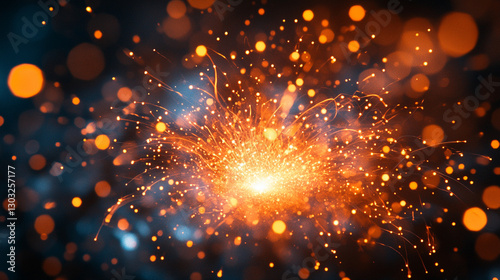 A mesmerizing journey through a vibrant network of glowing energy lines, each leading to a unique star, symbolizing destiny, choice, and infinite possibilities in a modern cosmic landscape