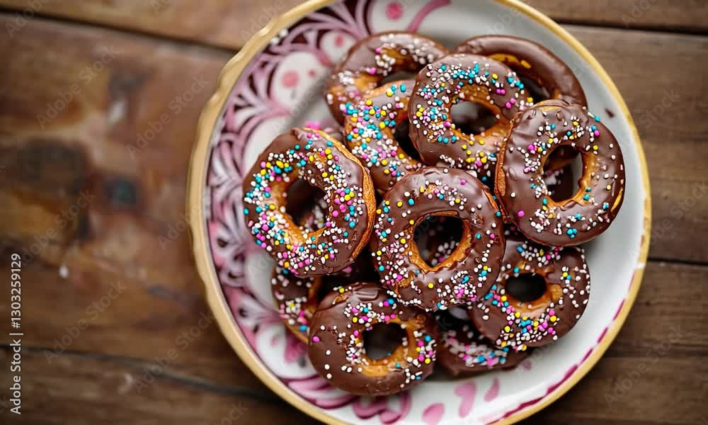 chocolate pretzels zoom out video