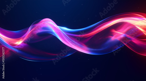 Plasma Ribbon – Futuristic Glowing Energy Wave Background
