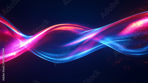 Plasma Ribbon – Futuristic Glowing Energy Wave Background