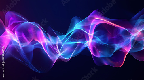 Vibrant Abstract Plasma Lightwave Background