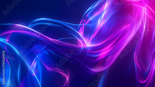 Vibrant Abstract Plasma Lightwave Background