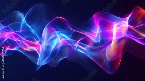Vibrant Abstract Plasma Lightwave Background