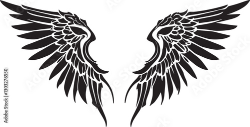 Angel_Wings_Black_Silhouette photo