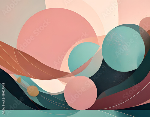 Obraz na płótnie abstract background with circles w salonie