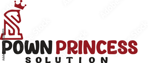 Pown Princess logo design