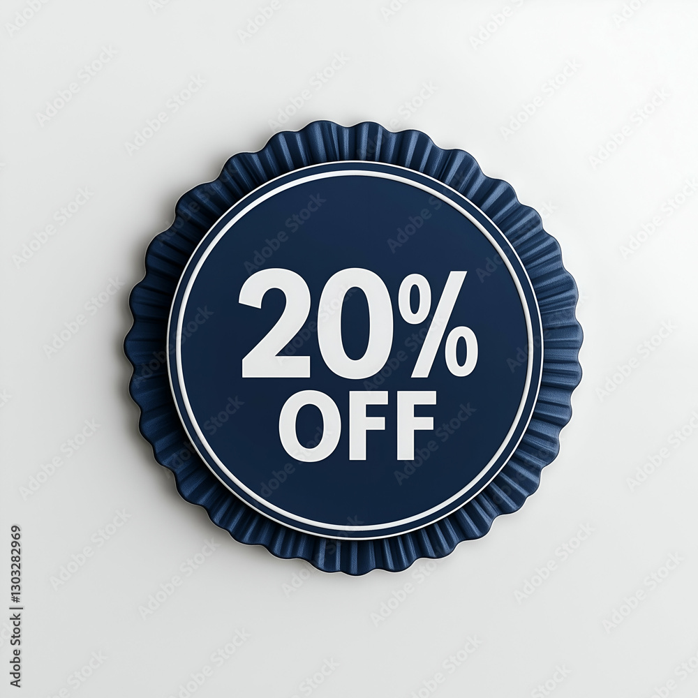 <Navy Blue Round Discount Label on Stylish Retail Sale Promotion Background> <Navy Blue Round Discount Label on Stylish Retail Sale Promotion Background>