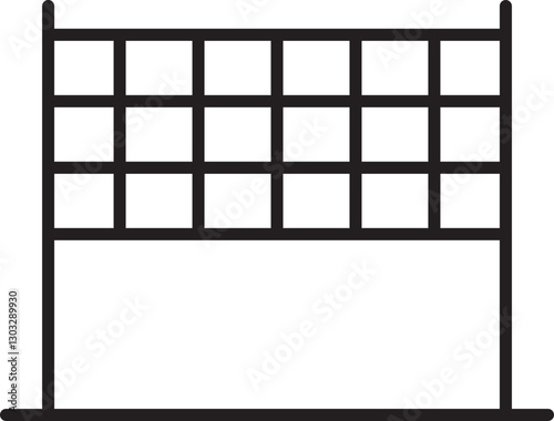 Wallpaper Mural Grid structure with empty spaces for content line icon Torontodigital.ca