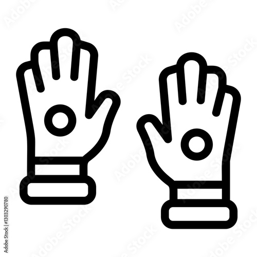 Gloves Line Icon