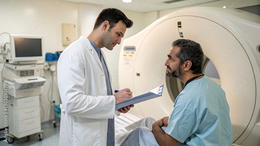 Obraz premium doctor and patient in hospital