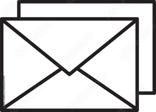 Envelope graphic design illustration line icon