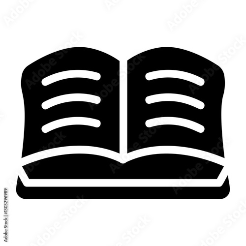 Open book Solid Icon