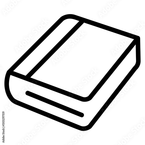 Paper book Line Icon