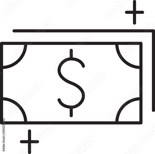 Monetary transaction illustration icon