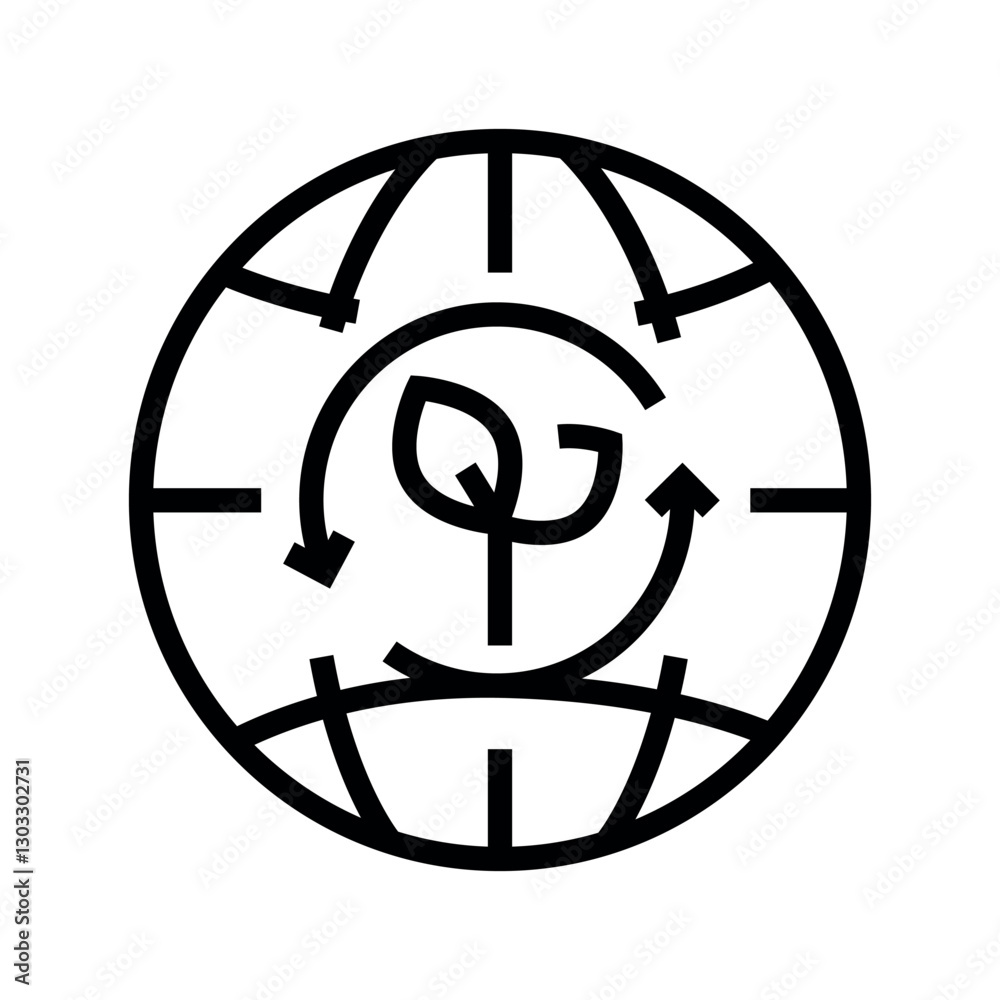 environmental sustainability black line icon for digital and print projects. Minimal clean icons for apps and websites. environmental sustainability black line icon for digital and print projects. Minimal clean icons for apps and websites.