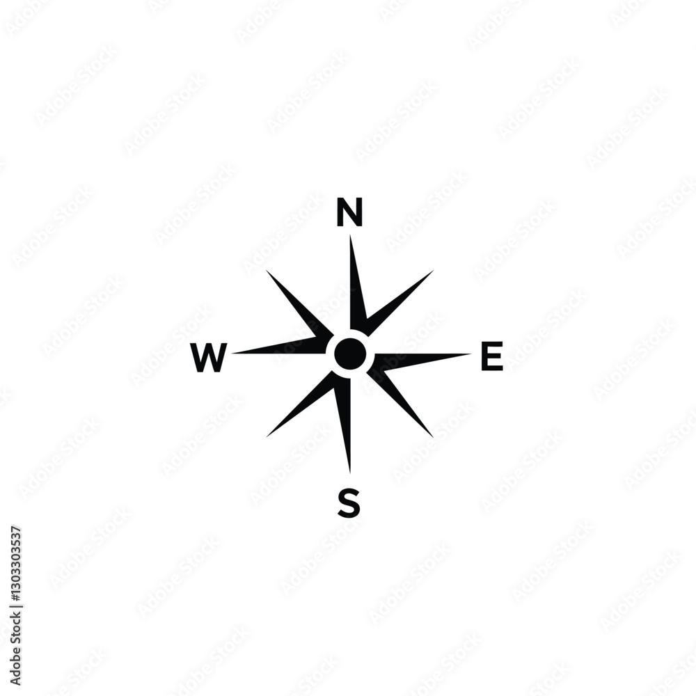 compass on white background compass on white background