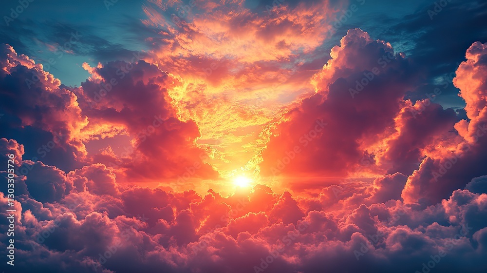 presence of the savior sunset sky background with tiny clouds presence of the savior sunset sky background with tiny clouds