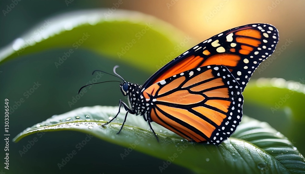 butterfly on leaf in nature world butterfly on leaf in nature world