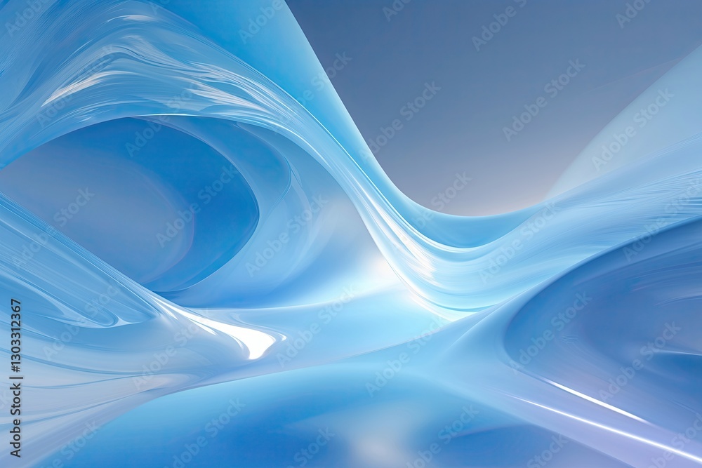 Fototapeta premium Luminous Light Blue Abstract Background with Gradient and Clarity