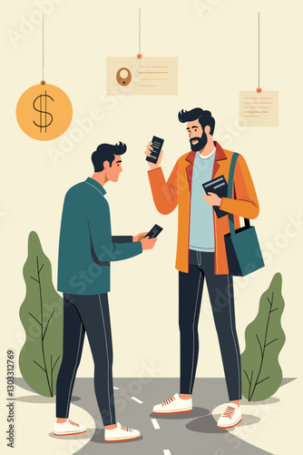 Man Paying Online with Smartphone, Using Credit Card for Mobile Shopping Purchase