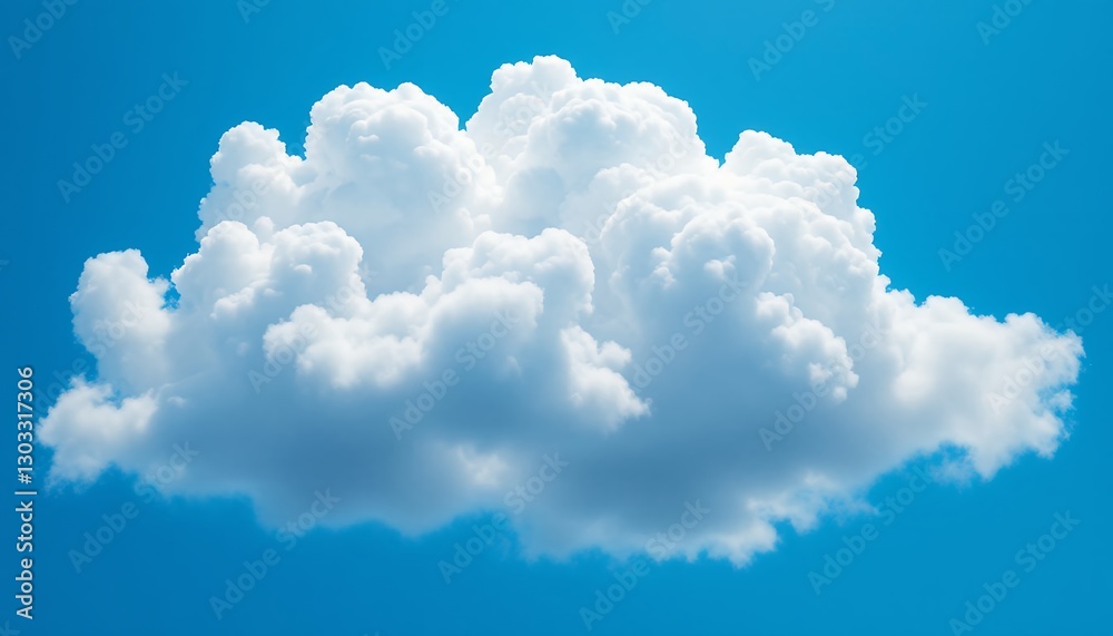 Naklejka premium white-cloud-blue-sky-cumulus