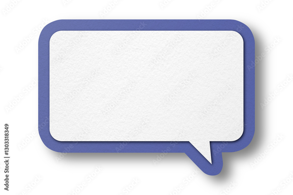 Purple paper speech bubbles separated on transparent background Purple paper speech bubbles separated on transparent background