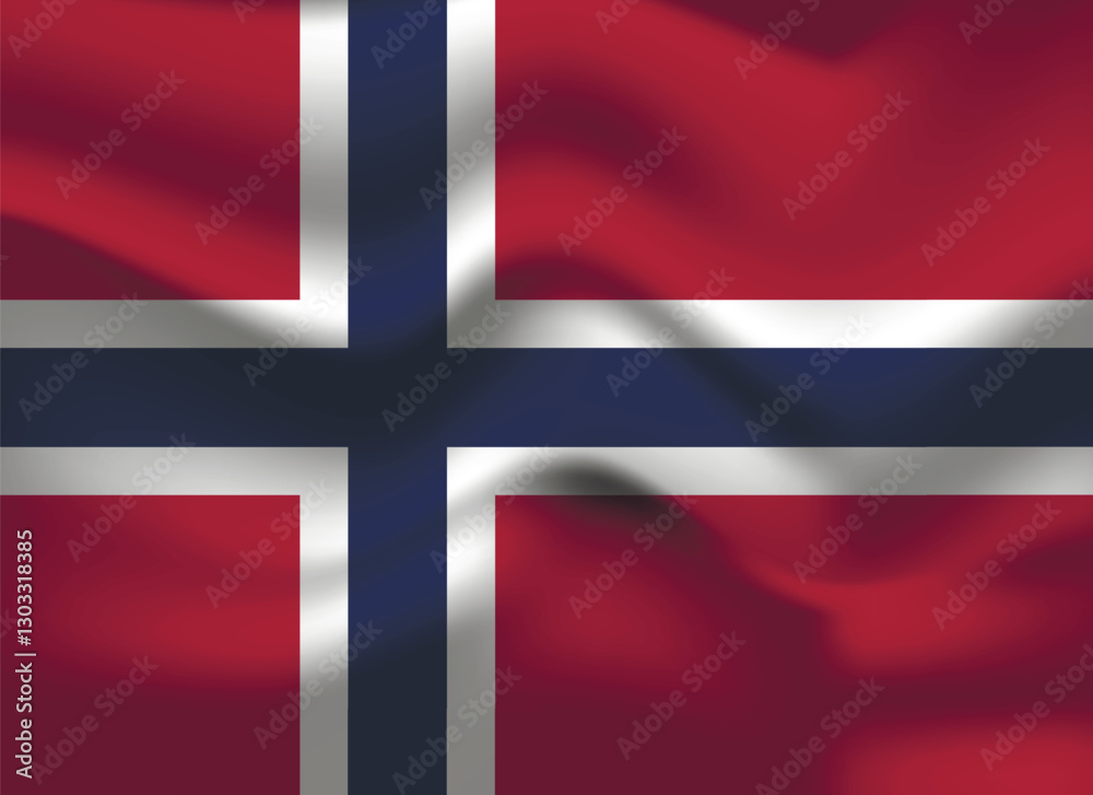 Flag of Norway. Norwegian national symbol in official colors. Template icon. Abstract vector background. Flag of Norway. Norwegian national symbol in official colors. Template icon. Abstract vector background.