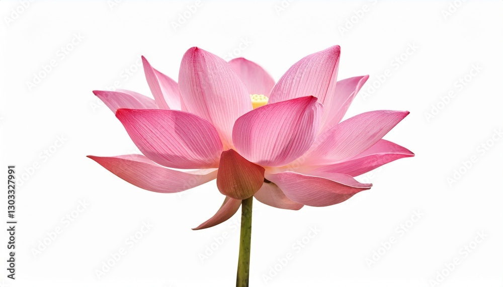 Fototapeta premium pink lotus flower isolated on white background file with clipping path