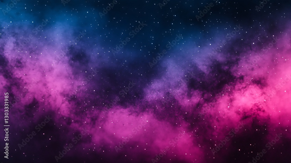 Obraz premium Cosmic Space Nebula Background Illustration