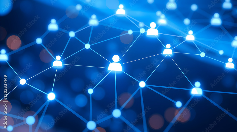 a network of interconnected people, representing social connections and global communication a network of interconnected people, representing social connections and global communication