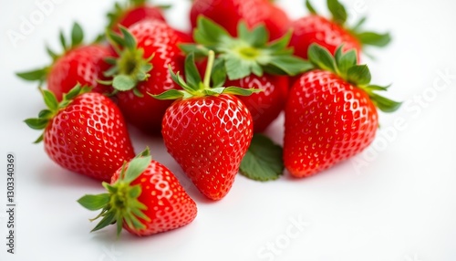 Fresh Strawberries_ Ripe, Red, and Juicy Fruit Photo