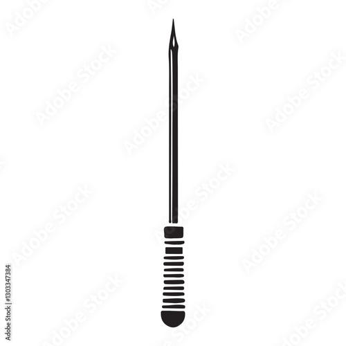 Silhouette Long Thin Needle Pointed Metal Fine Stitching Work