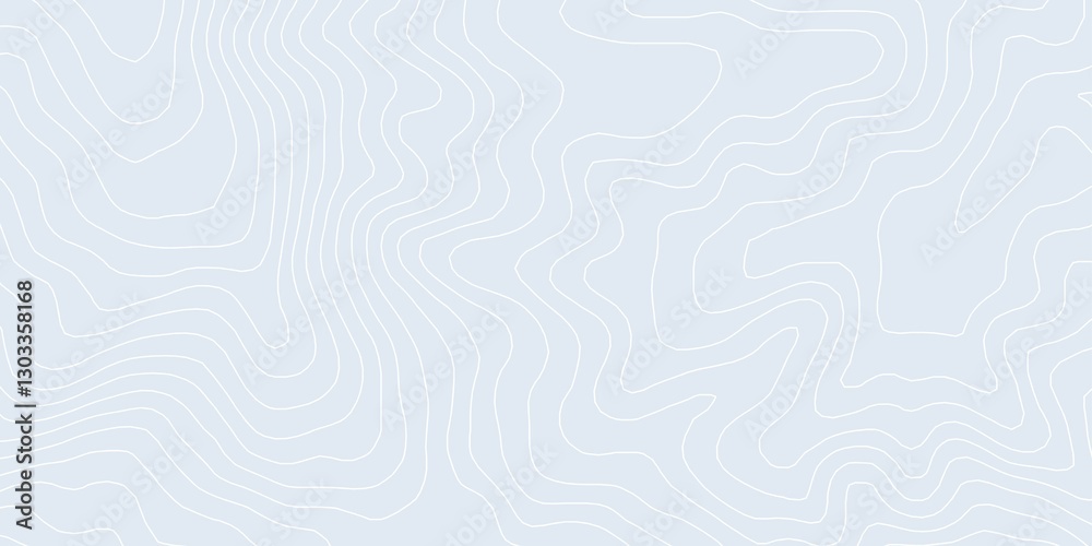 Curvas de nivel sobre fondo claro. Mapa topográfico