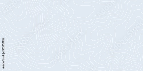Obraz na płótnie Curvas de nivel sobre fondo claro. Mapa topográfico w salonie