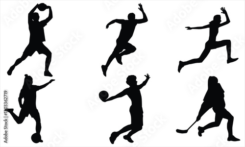 sportsman silhouette bundle set