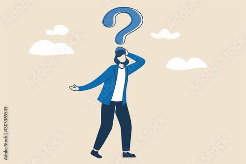 Anonymous businessman person, candidate or mention employee, who is this man, uncertainty, important person or unknown concept, anonymous businessman with question mark head unknown person.