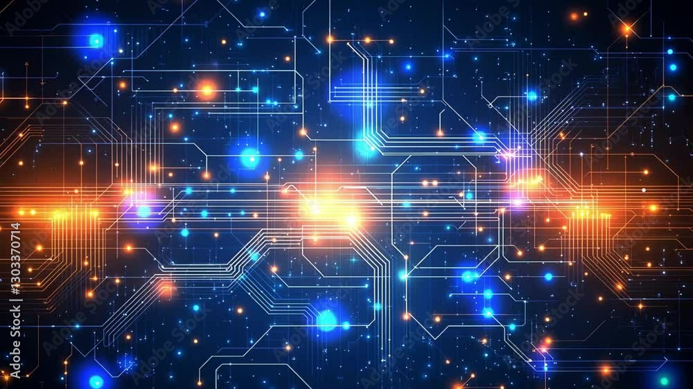 Abstract digital backgrounds with glowing neon lights and circuits Abstract digital backgrounds with glowing neon lights and circuits