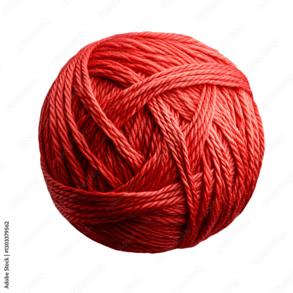 Red yarn isolated on transparent background. Red yarn isolated on transparent background.