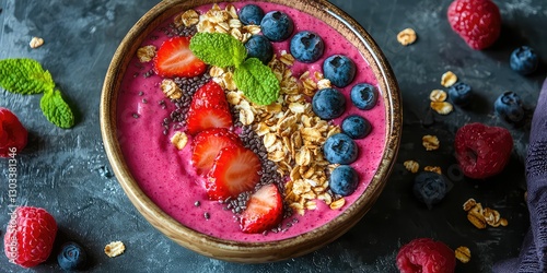 Vegan food blogger sharing a smoothie bowl recipe.