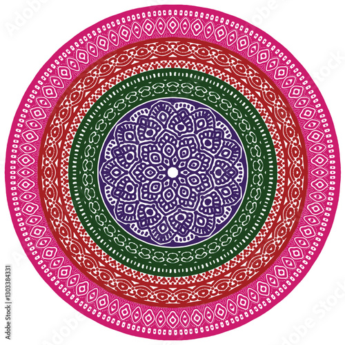 Signs and symbols. Circle pattern lotus or flower mandala art design. colorful, vintage, tradition, classic, dco, cycle, islamic, arabic, embroidery, bandana, Indian motifs, traditional, Turkish.