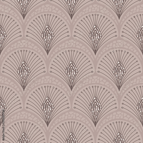 Stones seamless pattern. Vector abstract background. Rock wall textured